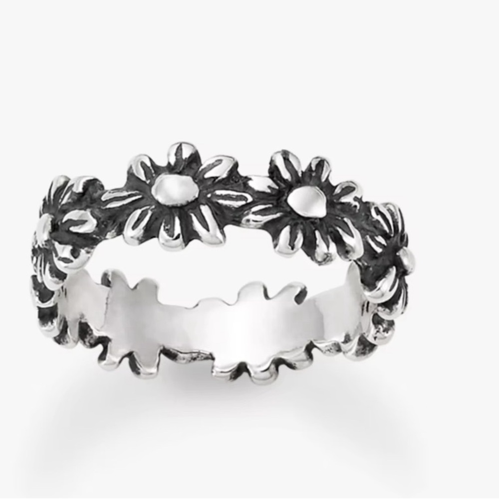 James Avery silver Margarita daisy ring sz 7